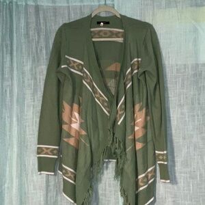 Forever 21 Long Fringed Cardigan
